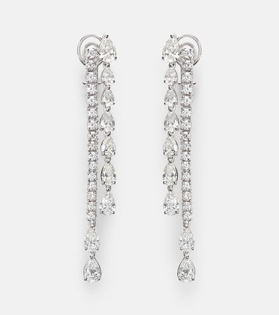 Bucherer Fine Jewellery Bucherer Fine Jewellery Diamond Twist 18kt white gold drop earrings with diamonds