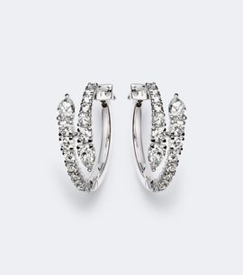 Bucherer Fine Jewellery Bucherer Fine Jewellery Diamond Twist 18kt white gold earrings with diamonds