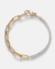 Bucherer Fine Jewellery Bucherer Fine Jewellery Link 18kt gold chain bracelet with diamonds - 1