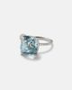 Bucherer Fine Jewellery Bucherer Fine Jewellery Peekaboo 18kt white gold ring with aquamarine and diamonds - 1