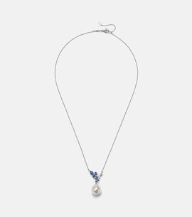 Bucherer Fine Jewellery Bucherer Fine Jewellery Romance 18kt white gold necklace with sapphires, diamonds, and pearl