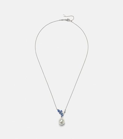 Bucherer Fine Jewellery Bucherer Fine Jewellery Romance 18kt white gold necklace with sapphires, diamonds, and pearl
