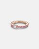 Bucherer Fine Jewellery Bucherer Fine Jewellery Stretchy 18kt rose gold ring with diamond and sapphires - 1