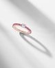 Bucherer Fine Jewellery Bucherer Fine Jewellery Stretchy 18kt rose gold ring with diamond and sapphires - 5