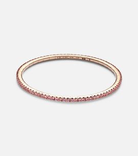 Bucherer Fine Jewellery Bucherer Fine Jewellery Stretchy 18kt rose gold tennis bracelet with sapphires