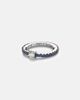 Bucherer Fine Jewellery Bucherer Fine Jewellery Stretchy 18kt white gold ring with diamond and sapphires - 1