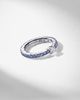 Bucherer Fine Jewellery Bucherer Fine Jewellery Stretchy 18kt white gold ring with diamond and sapphires - 5