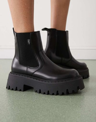 Buffalo Buffalo chelsea boots in black