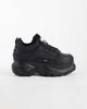 Buffalo Buffalo Classic leather platflorm sneakers in black - 1