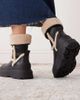 Buffalo Buffalo foldover lined boots in black - 2