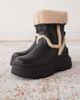 Buffalo Buffalo foldover lined boots in black - 3