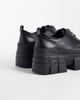 Buffalo Buffalo Gosper front zip platform shoes in black - 4