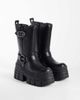 Buffalo Buffalo Gosper platform moto boots in black - 3