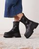 Buffalo Buffalo Jupiter sock boots in black - 1