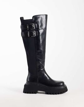 Buffalo Buffalo Stacy high moto boots in black
