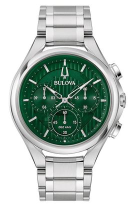 BULOVA BULOVA Curv Bracelet Chronograph Watch, 44mm
