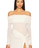BUMPSUIT BUMPSUIT Off The Shoulder Mesh Top - 2