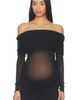BUMPSUIT BUMPSUIT Off The Shoulder Soft Mesh Top - 1