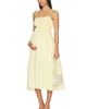BUMPSUIT BUMPSUIT Shirred Midi Poplin Dress - 1