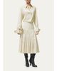 Burberry Annalie Jacquard-Check Silk Midi Skirt - 2