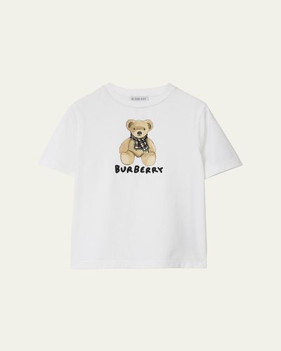 Burberry Boy's Cedar Thomas Bear Graphic-Print T-Shirt