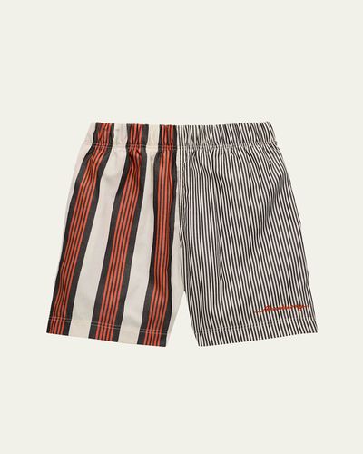 Burberry Boy's Felix Mixed Striped Shorts