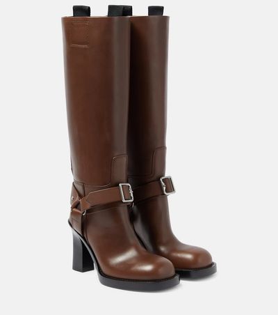 Burberry Burberry 100 leather knee-high boots
