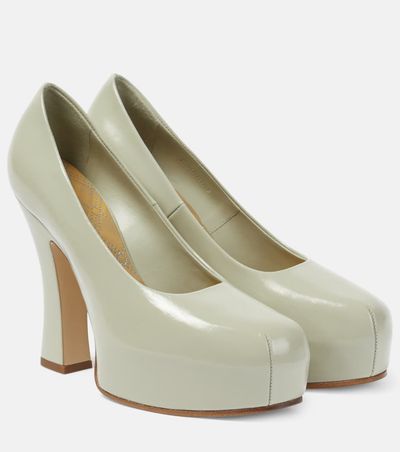 Burberry Burberry 130 leather platform pumps