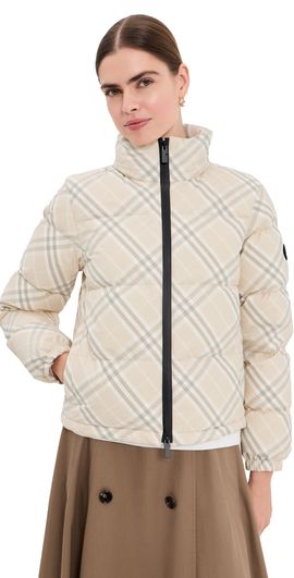 Burberry Burberry Ambleside Checkard Jacket Yarn Beige Ip Check