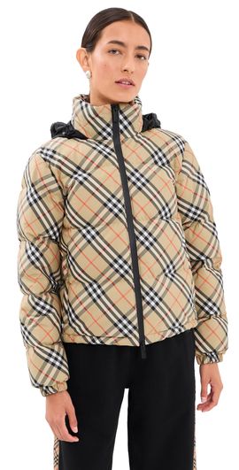 Burberry Burberry Ambleside Checkard Puffer Jacket sand ip check