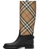 Burberry Burberry Beige & Black Check Cavalier Outdoor Boots - 3