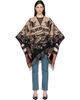 Burberry Burberry Beige & Black Gallant Knight Wool Cape - 1