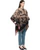 Burberry Burberry Beige & Black Gallant Knight Wool Cape - 2