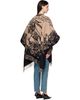 Burberry Burberry Beige & Black Gallant Knight Wool Cape - 3