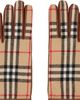 Burberry Burberry Beige & Brown Check Wool Gloves - 1