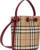 Burberry Burberry Beige & Red Mini Check Bucket Bag - 3