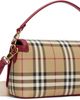 Burberry Burberry Beige & Red Top Handle Note Bag - 3