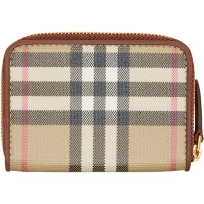 Burberry Burberry Beige Check Coin Pouch