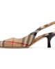 Burberry Burberry Beige Check Dame Slingback 55 Heels - 3