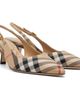 Burberry Burberry Beige Check Dame Slingback 55 Heels - 4