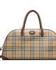 Burberry Burberry Beige Check Holdall Duffle Bag - 1