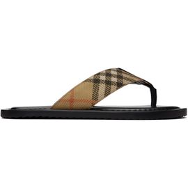 Burberry Burberry Beige Check Pavilion Sandals​
