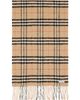 Burberry Burberry Beige Check Wool Cashmere Scarf - 1