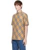Burberry Burberry Beige Classic Fit Check Cotton Poplin Shirt - 4
