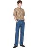 Burberry Burberry Beige Classic Fit Check Cotton Poplin Shirt - 5