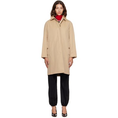 Burberry Burberry Beige Cotton Gabardine Trench Coat