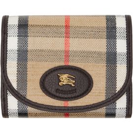 Burberry Burberry Beige Highlands Compact Wallet
