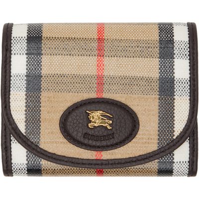 Burberry Burberry Beige Highlands Compact Wallet