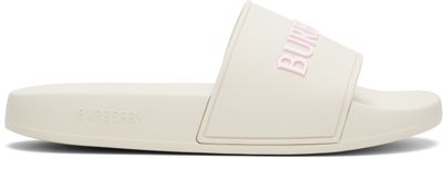 Burberry Burberry Beige Logo Slides