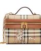 Burberry Burberry Beige Mini Check Mates Vanity Bag - 1